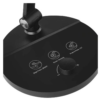 Emos LED stolní lampa Charles, černá sklopné rameno